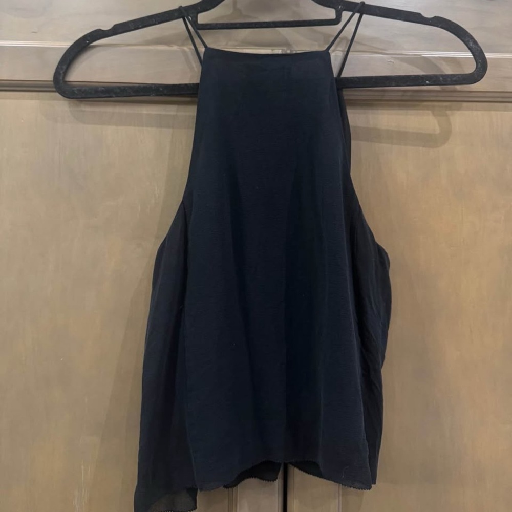 Wilfred Black Silk Halter Camisole - Picture 4 of 4